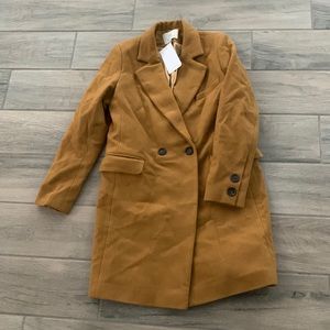 Verychi mustard 100% wool coat
